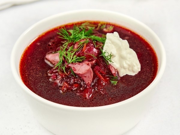 Борщ со сметаной