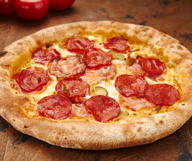 Пицца Ранч с ветчиной и пепперони (23 см)