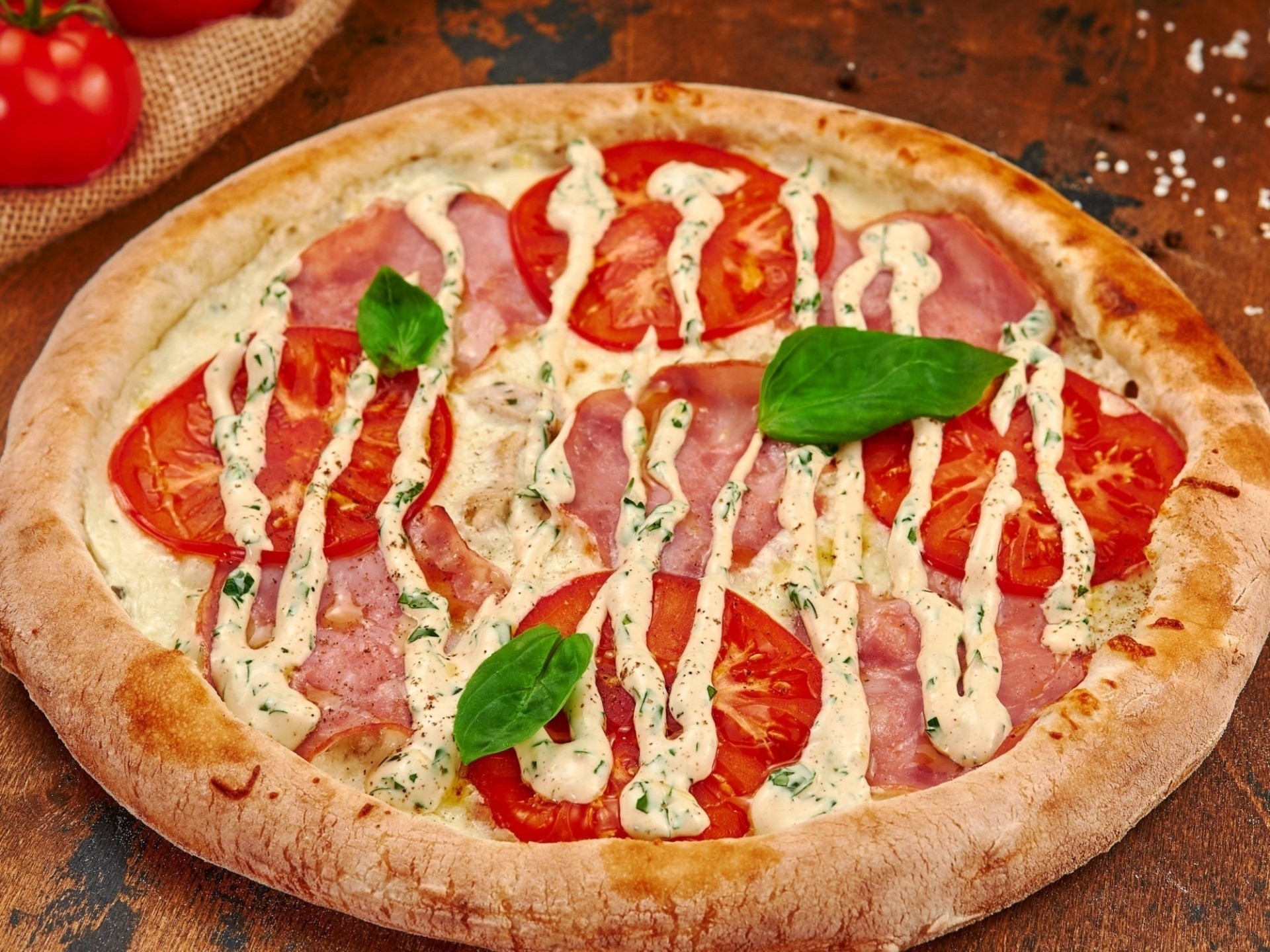 Пицца Ранч с курицей и ветчиной (30 см)