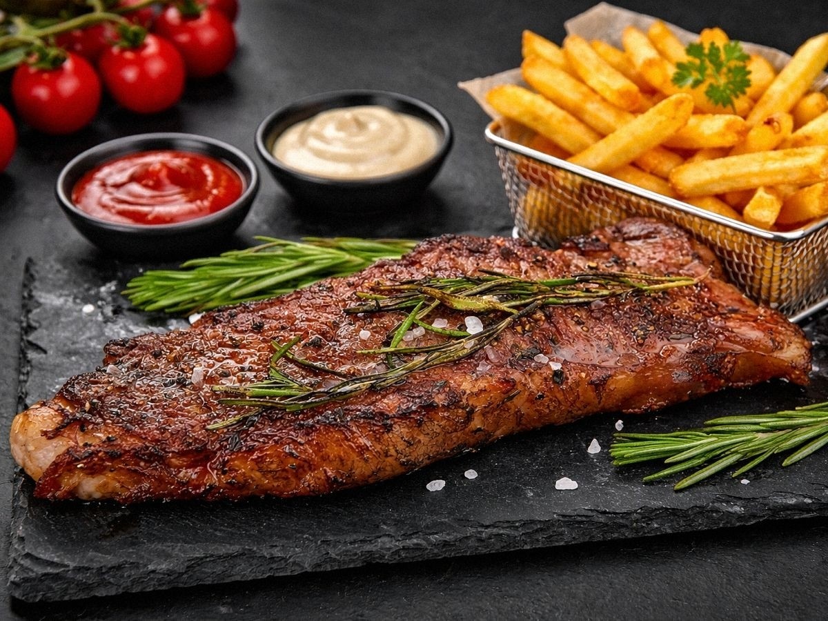 Комбо Стриплойн+соус+картофель фри 